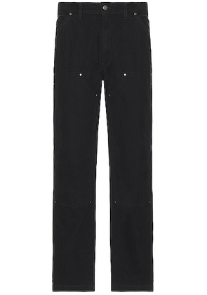 Dickies Double Front Duck Pant in Stonewashed Black - Black. Size 34 (also in 32, 36).