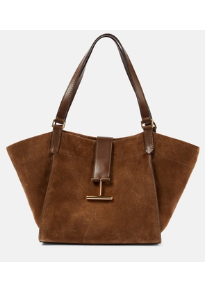 Tom Ford Tara Medium suede and leather tote bag