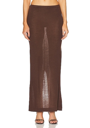 Eterne Emma Skirt in Chocolate - Chocolate. Size XS-S (also in M-L).