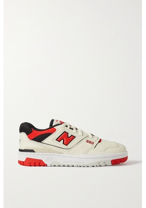New Balance - 550 Mesh-trimmed Leather Sneakers - White - US4,US4.5,US5,US5.5,US6,US6.5,US7,US7.5,US8,US8.5,US9,US9.5,US10,US10.5,US11,US13