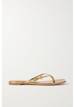 Gianvito Rossi - Mirrored-leather Sandals - Gold - IT35,IT36,IT36.5,IT37,IT37.5,IT38,IT38.5,IT39,IT39.5,IT40,IT40.5,IT41,IT41.5,IT42