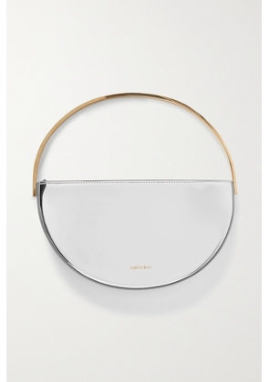 Aquazzura - Purist Mirrored-leather Shoulder Bag - Silver - One size