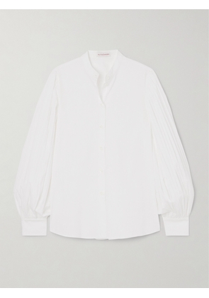 Altuzarra - Patsy Pintucked Cotton-blend Poplin Shirt - White - FR34,FR36,FR38,FR40,FR42
