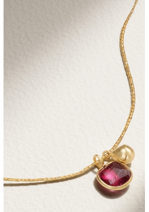 Pippa Small - 18-karat Gold Tourmaline Necklace - One size
