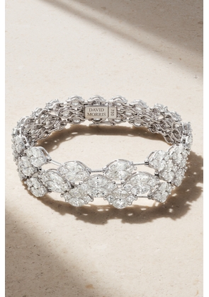 David Morris - 18-karat White Gold Diamond Bracelet - One size