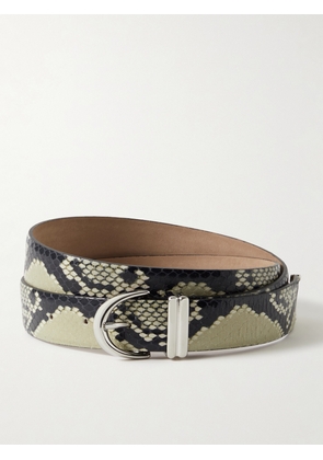 KHAITE - Bambi Snake-effect Leather Belt - Animal print - P/S,M/L