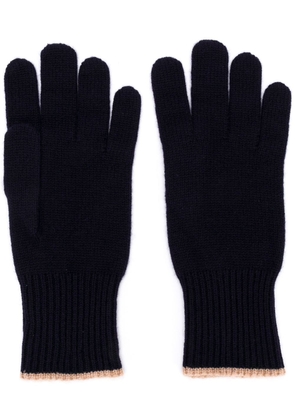 Brunello Cucinelli cashmere gloves - Blue