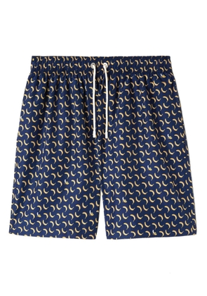 Palm Angels banana-print swim shorts - Blue