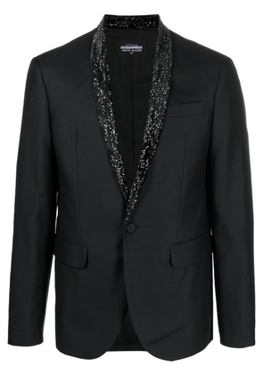 Dsquared2 metallic-detail single-breasted blazer - Black