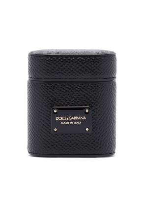 Dolce & Gabbana leather AirPods case - Black