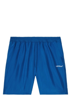 Off-White Arrows-print swim shorts - Blue