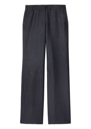 Off-White pinstripe-pattern virgin wool-blend trousers - Grey