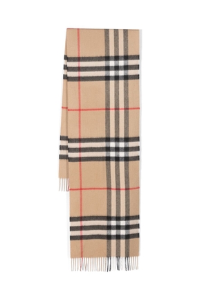 Burberry Vintage-check cashmere scarf - Neutrals