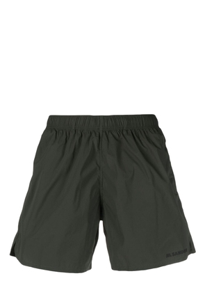 Jil Sander embroidered-logo swim shorts - Green