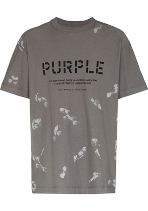 Purple Brand logo-print Birds T-shirt - Grey