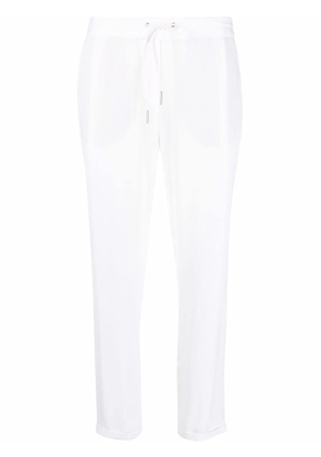 Fabiana Filippi drawstring tapered trousers - White