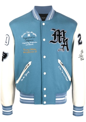 AMIRI patch-detail varsity jacket - Blue