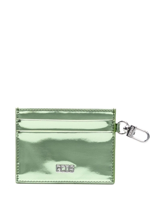 Gcds Comma Mirror leather card holder - Green