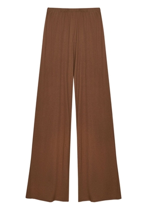 12 STOREEZ high-waisted fluid trousers - Brown