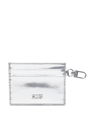 Gcds Comma Mirror leather card holder - Silver