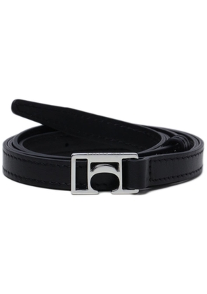 Low Classic Symbol leather belt - Black