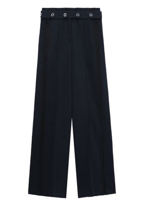 3.1 Phillip Lim belted pleat-detail straight-leg trousers - Blue