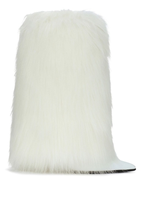 Dolce & Gabbana Lollo faux fur boots - White
