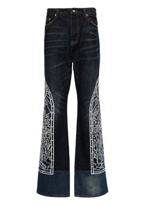 Who Decides War mid-rise straight-leg jeans - Blue