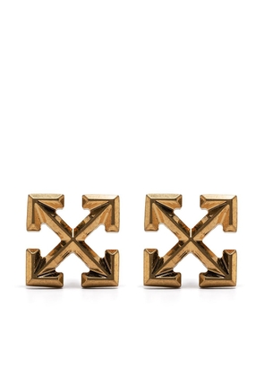 Off-White Arrows stud earrings - Gold