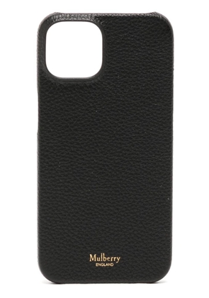Mulberry grained-texture Iphone 14 case - Black