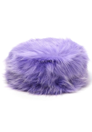 Ruslan Baginskiy faux-fur beret - Purple