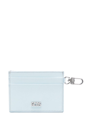 Gcds Comma leather card holder - Blue