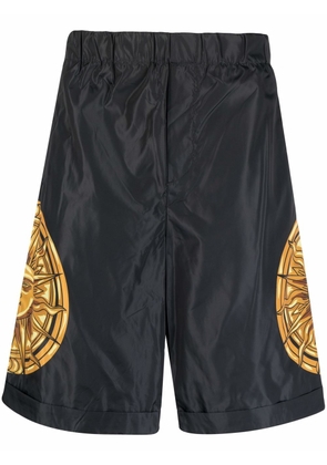 Versace Jeans Couture Sun-print swim shorts - Black