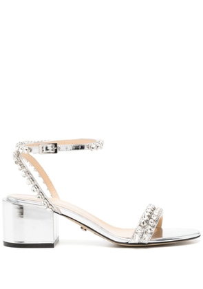 MACH & MACH Audrey crystal-embellished sandals - Silver