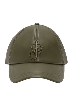 JW Anderson Leather Anchor Baseball Cap