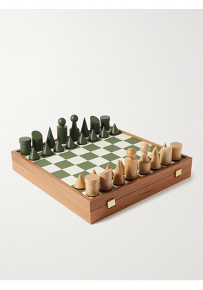 The Conran Shop - Oak, Faux Leather and Felt Chess Set - Men - Green
