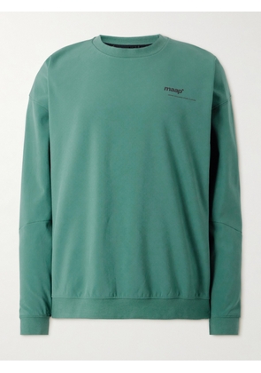 MAAP - Logo-Print Stretch-Jersey Sweatshirt - Men - Green - S