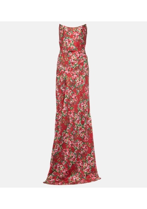 Markarian Tallulah floral silk gown