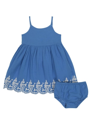 Polo Ralph Lauren Kids Baby cotton dress and bloomers set