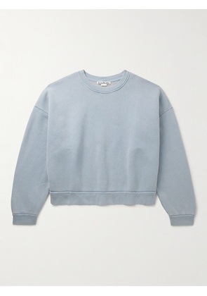 Acne Studios - Fester Garment-Dyed Cotton-Jersey Sweatshirt - Men - Blue - XS