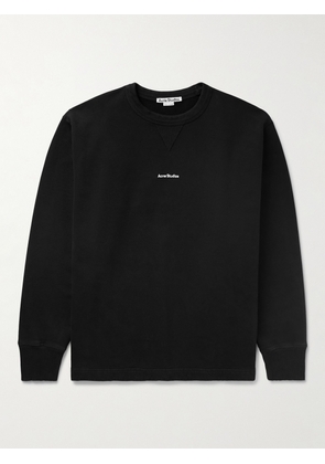 Acne Studios - Stamp Logo-Print Cotton-Jersey Sweatshirt - Men - Black - XS