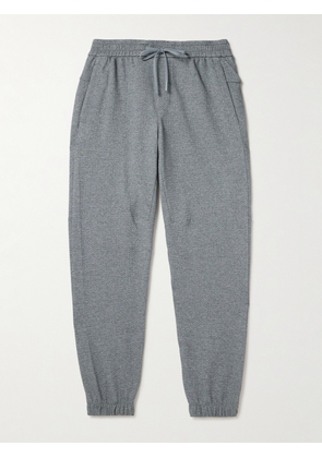 Lululemon - Straight-Leg Double-Knit Textured Cotton-Blend Jersey Sweatpants - Men - Gray - S