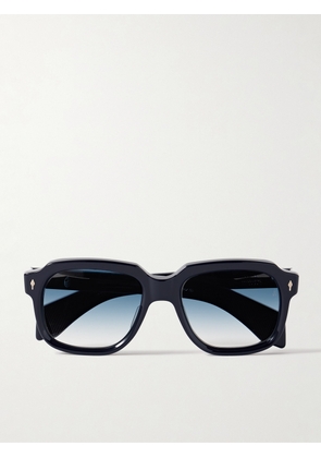 Jacques Marie Mage - Union D-Frame Acetate and Silver-Tone Sunglasses - Men - Blue