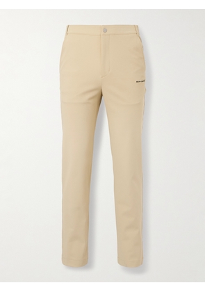 Maison Kitsuné - Straight-Leg Logo-Embroidered Nylon-Blend Twill Trousers - Men - Neutrals - S