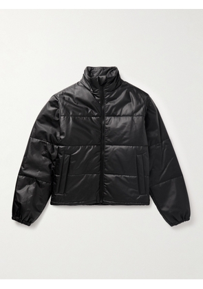 John Elliott - Pico Quilted Leather Jacket - Men - Black - S