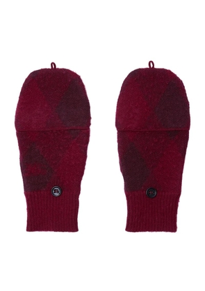 Burberry Wool Argyle Gloves