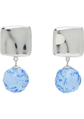 AGMES Silver & Blue Anthony Bianco Edition Lea Earrings