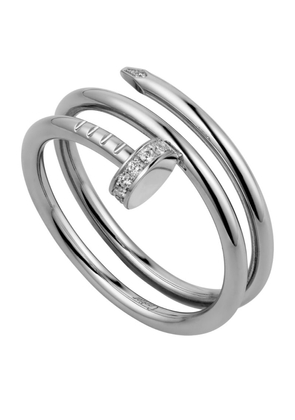 Cartier White Gold And Diamond Double Juste Un Clou Ring