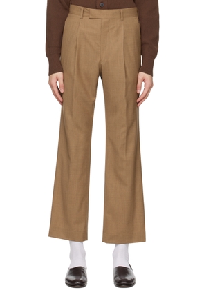 AURALEE Brown Tropical Trousers