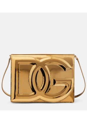 Dolce&Gabbana DG mirrored leather crossbody bag